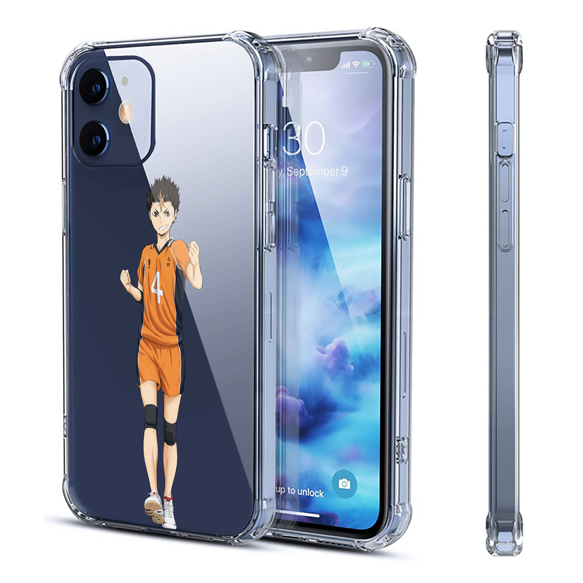 （画像用） ハイキュー!! Haikyu!! 【iPhone 12シリーズ対応】透明スマホケース（クリアソフトケース）